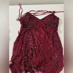 Lily’s red dress short